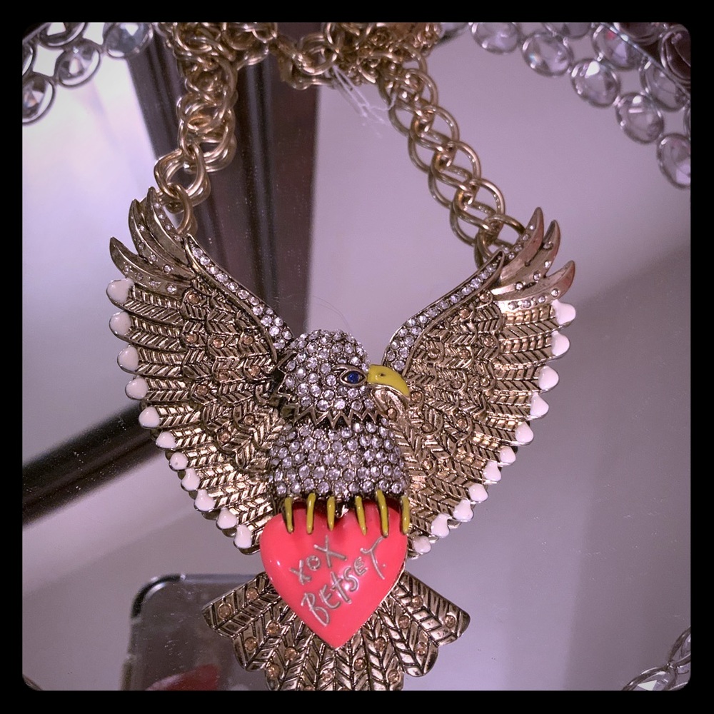 Betsey Johnson RARE eagle necklace.